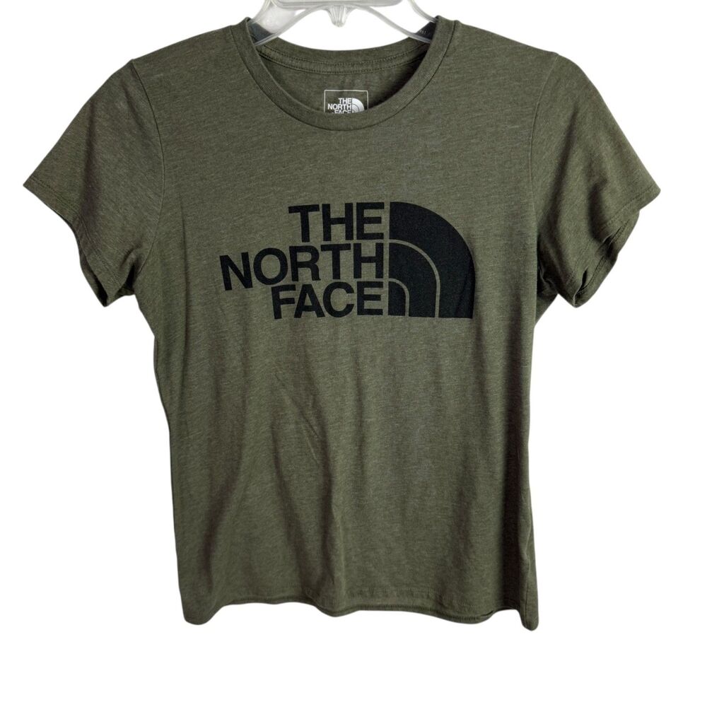 The North Face Women's T-Shirt Top Size Medium Olive Green Short Sleeves